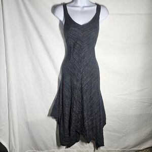 Vintage y2k assymetrical hem grey grunge dressfeve